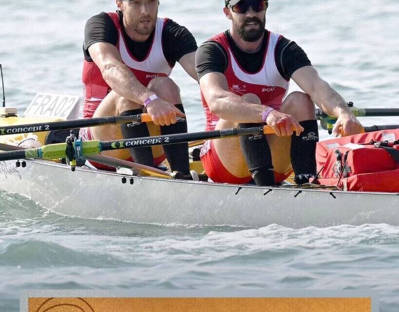 Les deux frères Forier, Alexis et Aymeric en bronze aux  championnats du monde  de Coastal Rowing