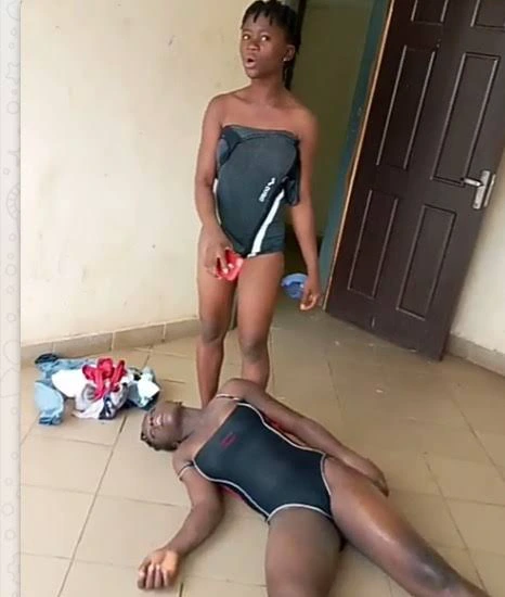 Two ladies caught doing lesbobo and smoking weed