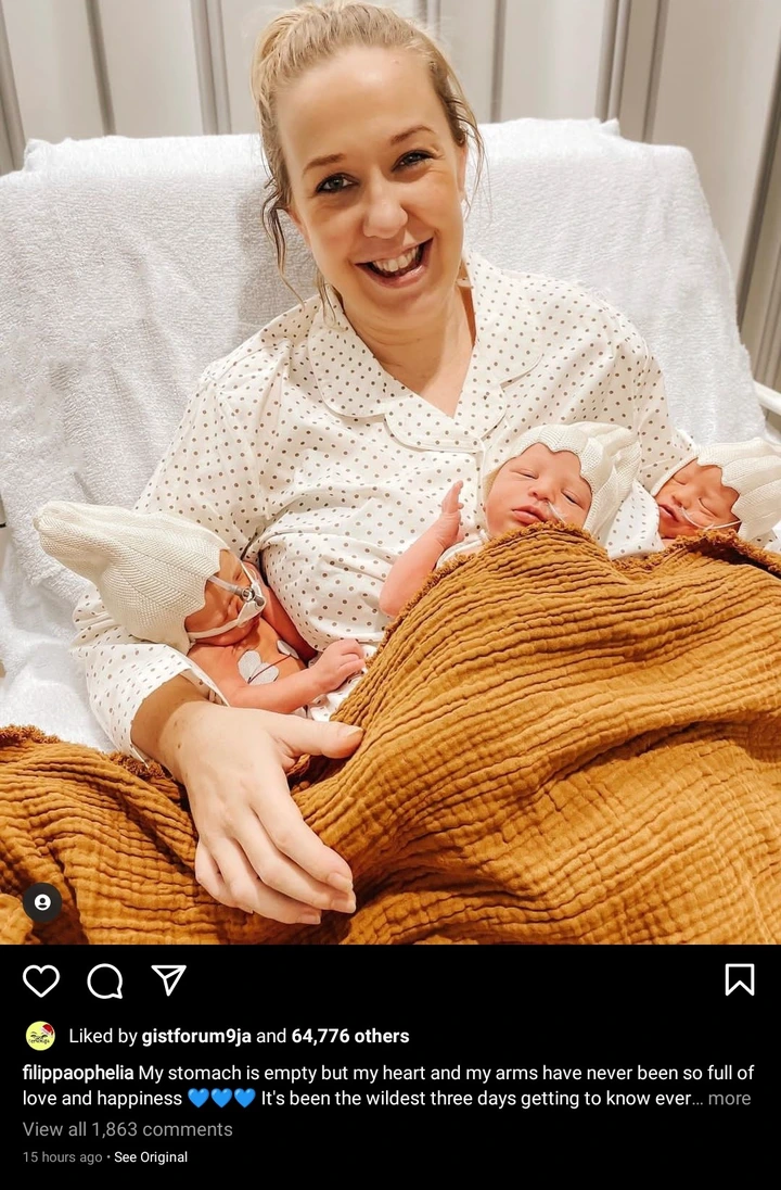 Pregnant Woman Who Became Internet Sensation Because Of Her Baby Bump Gives Birth To Triplets