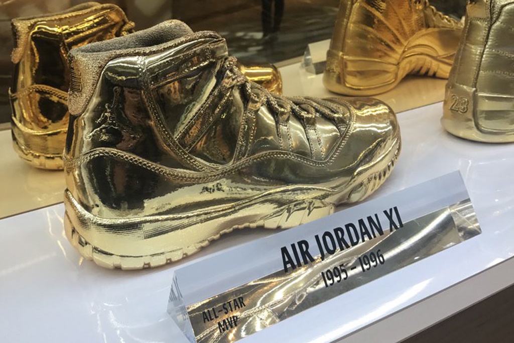 solid gold ovo x air jordans