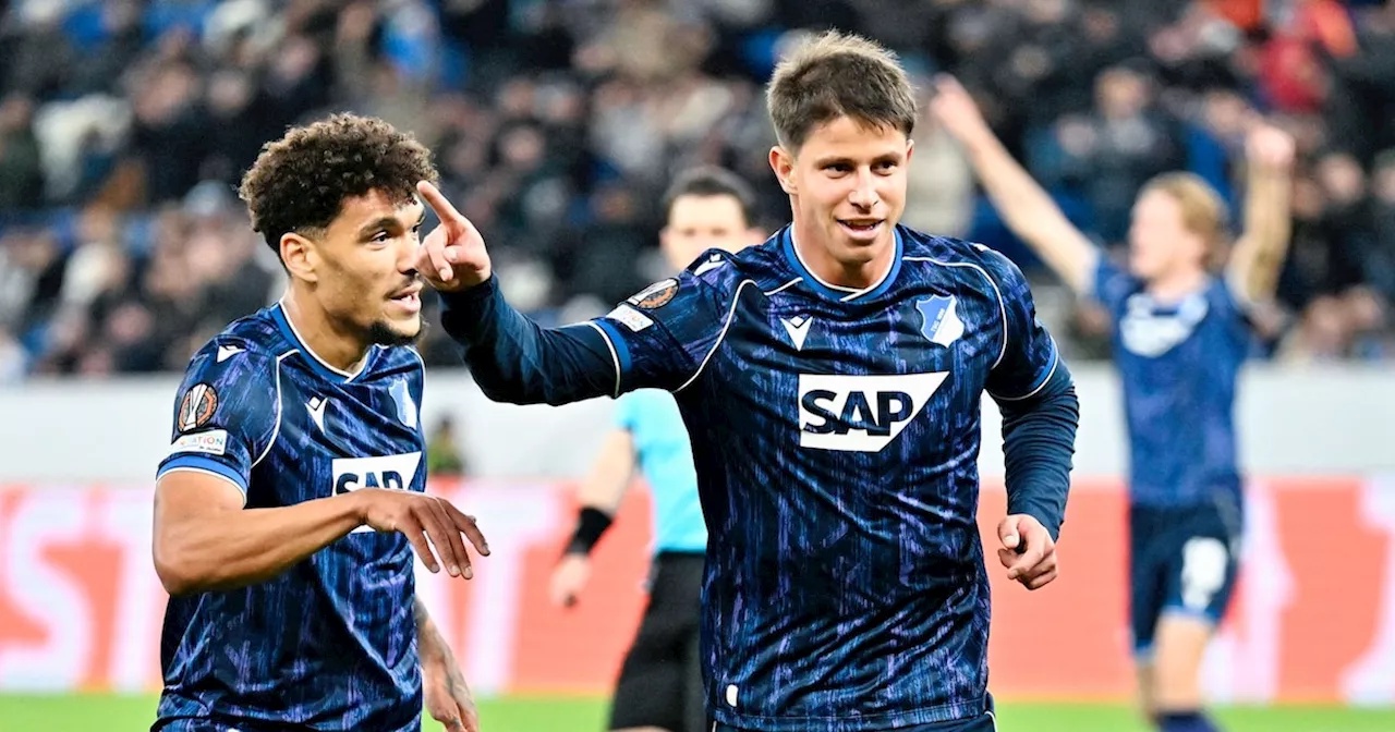 3:0 Hlozek: Hoffenheim feiert Europa-Party gegen Lyon