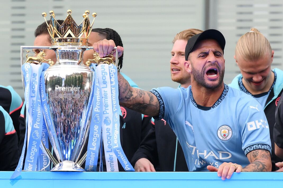 Walker won six Premier League titles during his time at the club