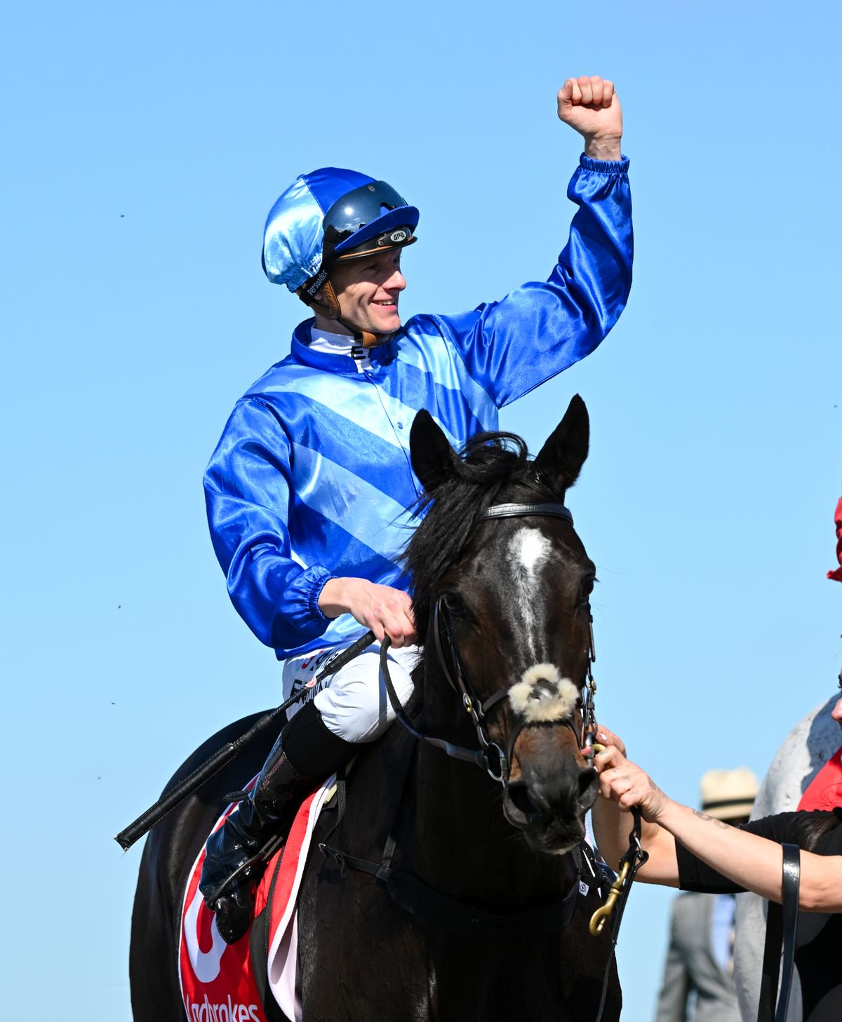 Ethan Brown celebrates on Point Of Law