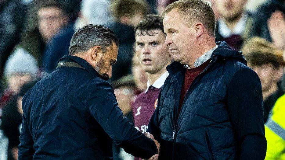 Wouter Vrancken (right) and Derek McInnes (left) 