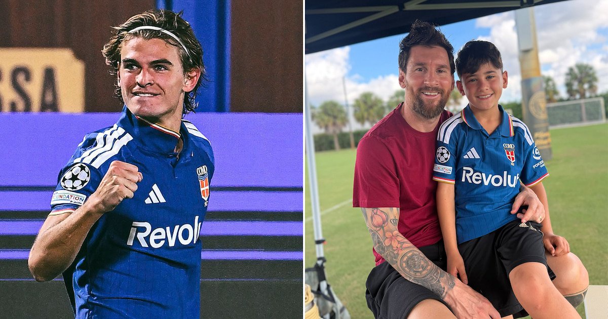 Nico Paz responds to Ciro Messi wearing Como shirt