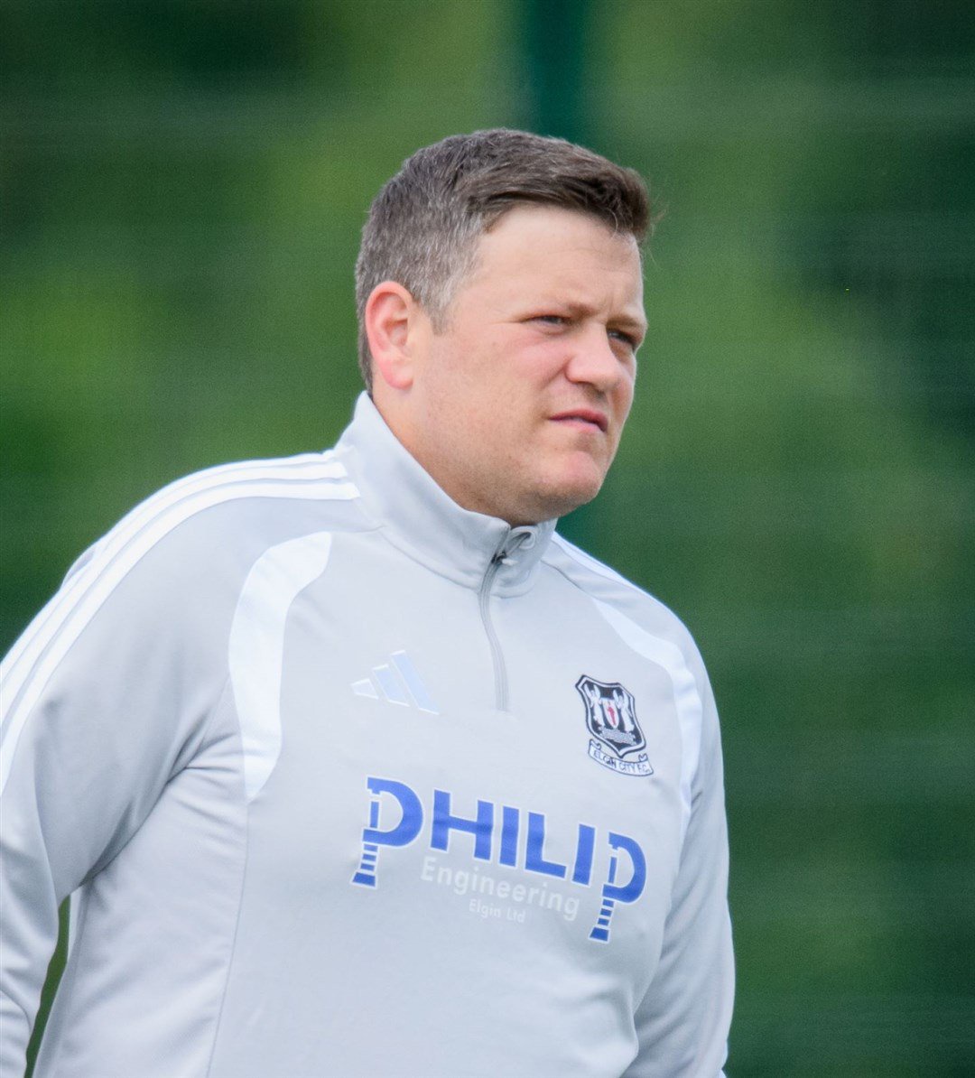 Elgin City manager Stefan Laird. Picture: Daniel Forsyth