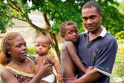Melanesian people of Solomon Islands