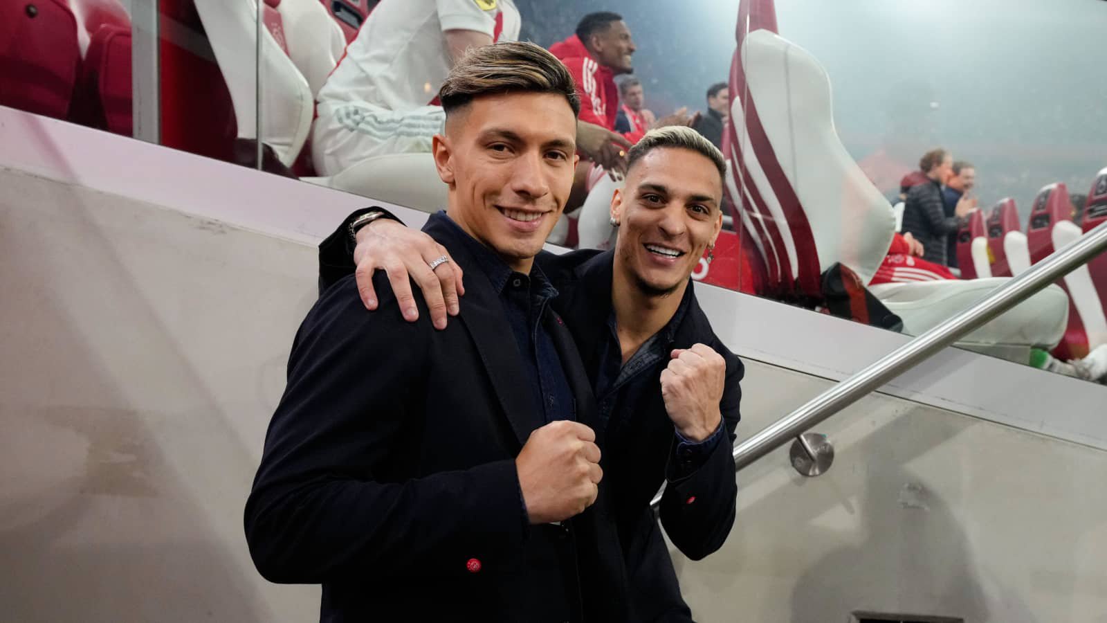 Ajax pair Lisandro Martinez and Antony