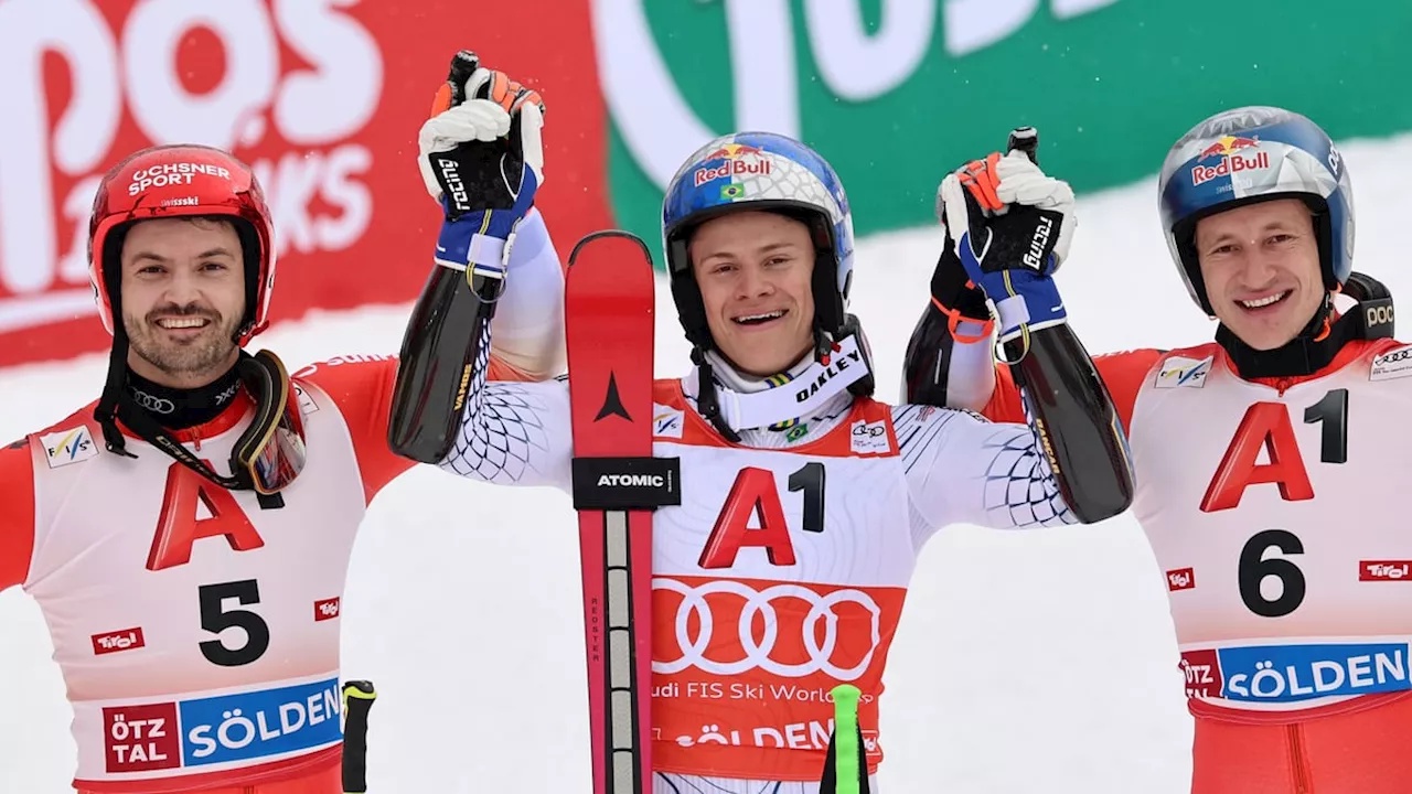 Lucas Pinheiro Braathen siegt im Riesenslalom von Sölden, Schweizer Duo folgt knapp