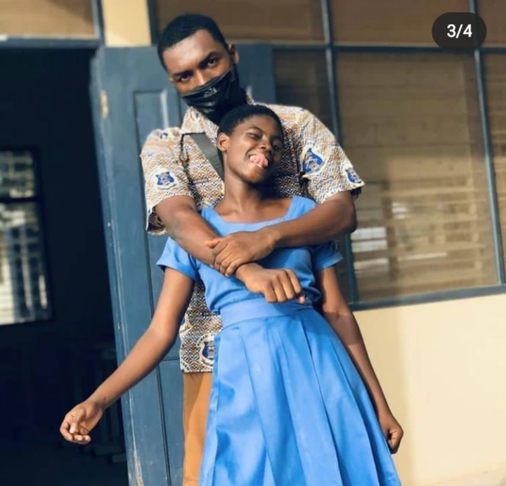 Check out these stunning photographs of senior high school 'couples' flexing in their school uniforms (photos)