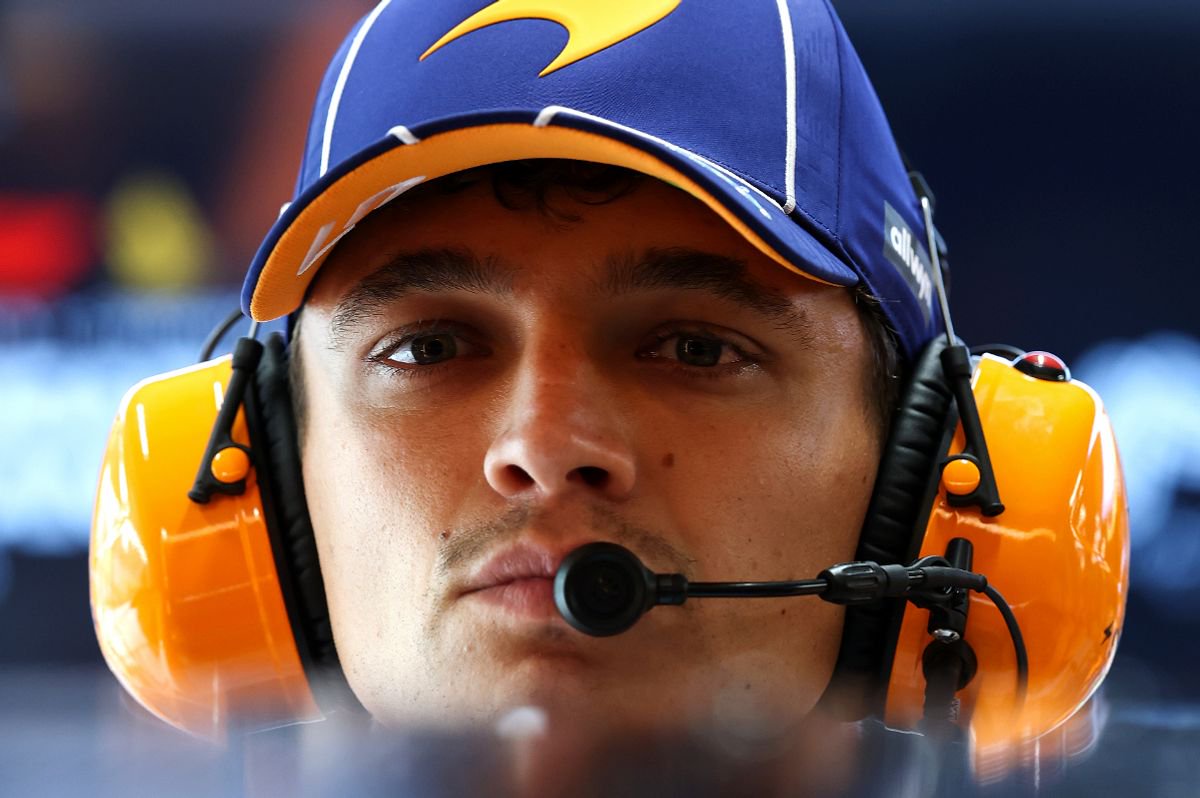 SINGAPORE, SINGAPORE - OCTOBER 10: Lando Norris of Great Britain and McLaren looks on in the garage prior to the Sprint ahead of the F1 Grand Prix of Singapore at Marina Bay Street Circuit on October 10, 2026 in Singapore, Singapore. (Photo by Steven Tee/LAT Images)