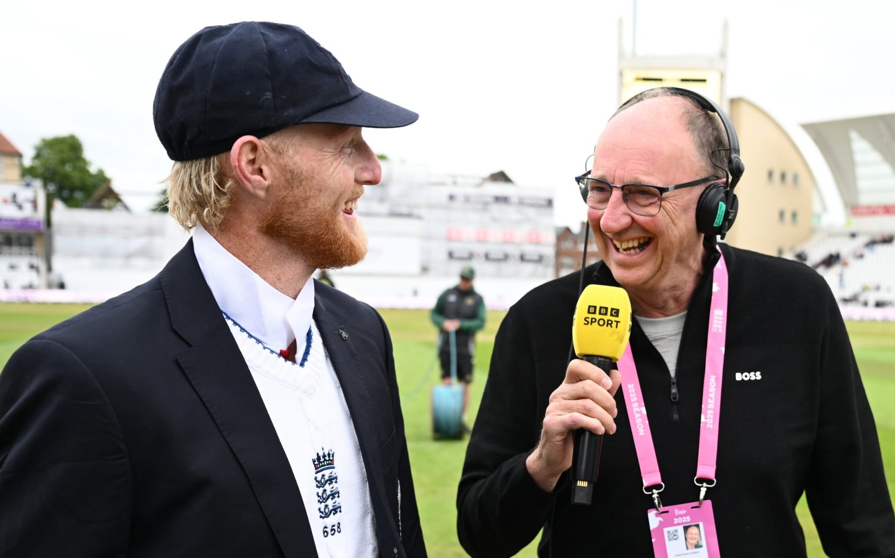 England captain Ben Stokes interviewed by BBC Test Match Special Jonathan Agnew