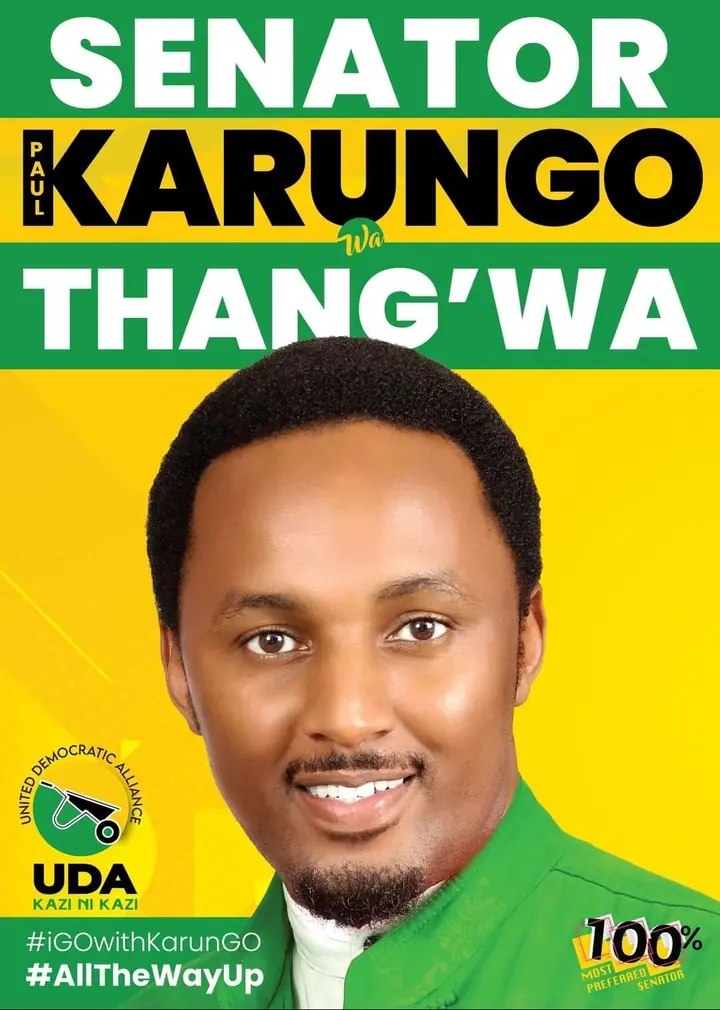 Karung’o wa Thang’was Kiambu County UDA Nominees 2022