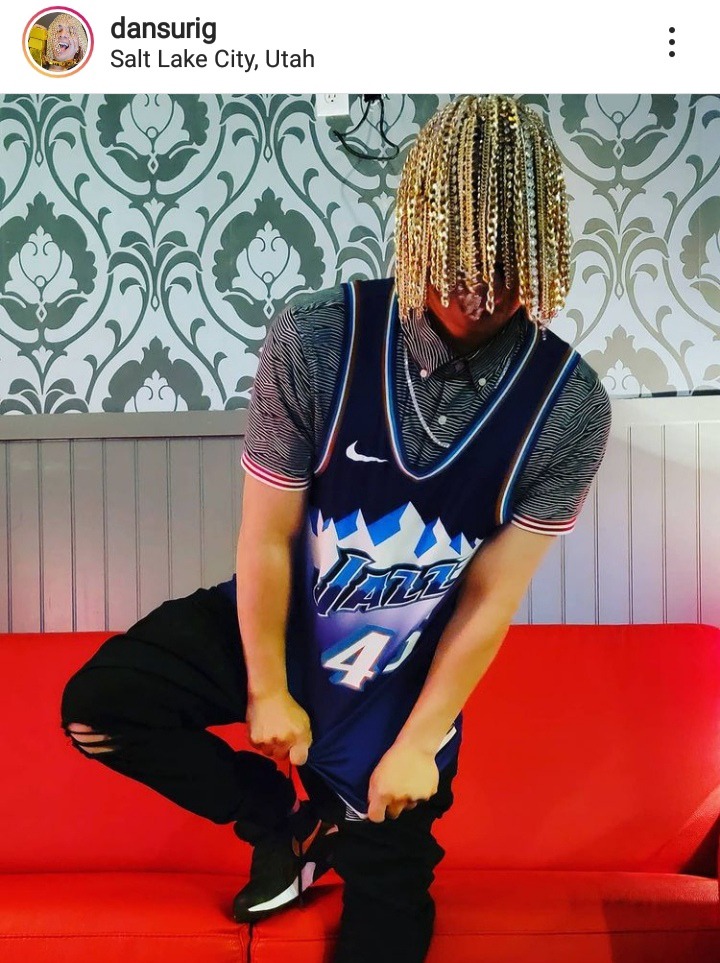 Meet A RAPPER Causing COMMOTION Online With Hair Studded In Gold Chains And Diamonds