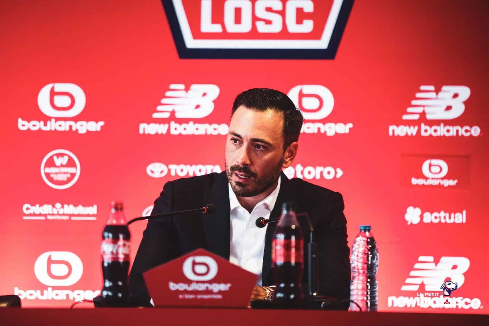 Davide Ancelotti, entraîneur du LOSC.