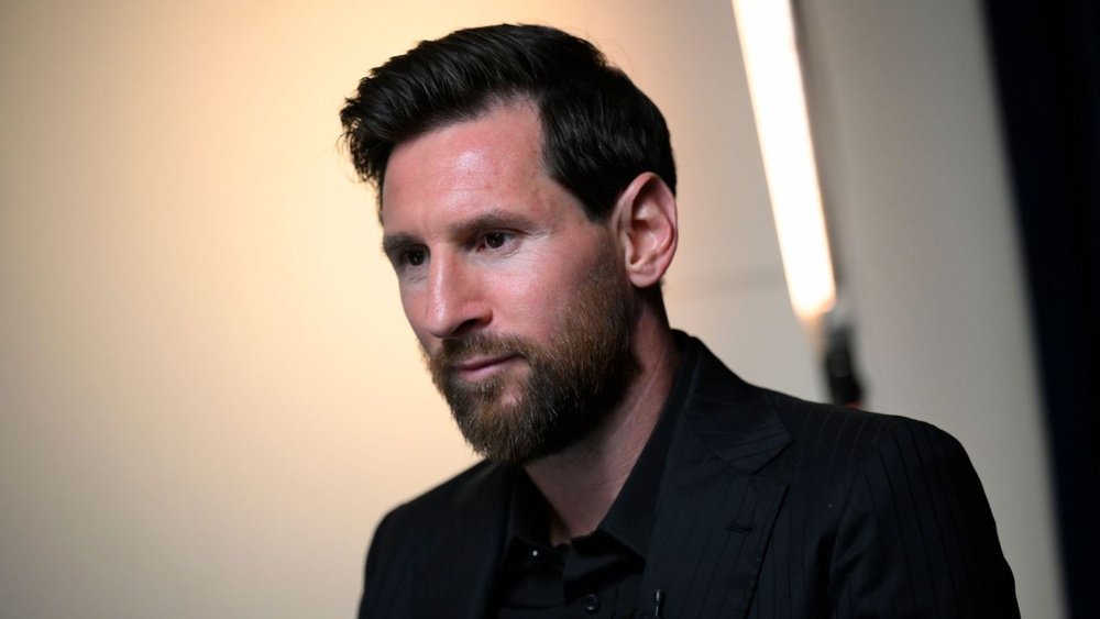Argentine icon Leo Messi during an interview with news agency EFE this Thursday at the Hotel de la Reconquista in Oviedo. EFE/Eloy Alonso