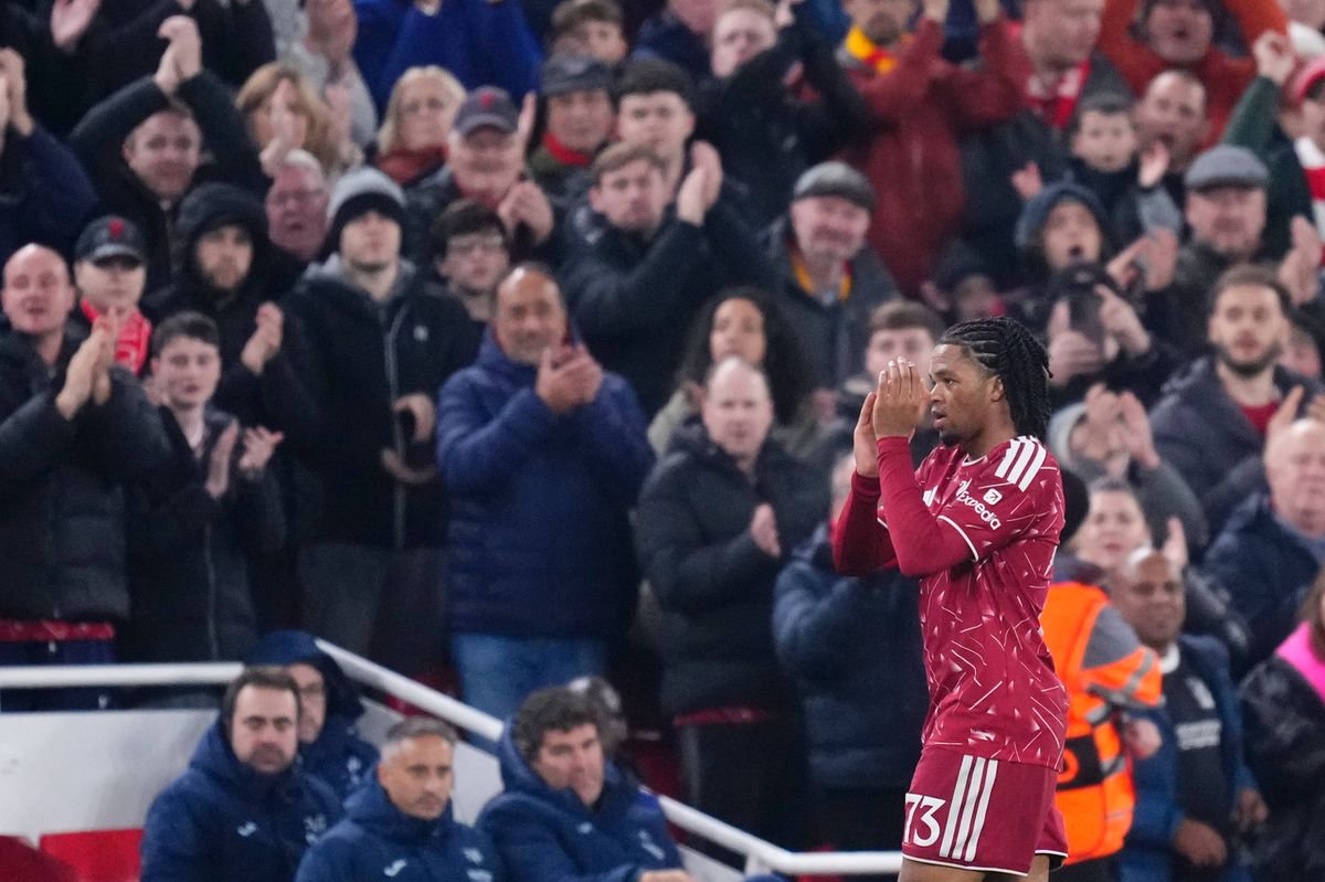 Liverpool winger Rio Ngumoha is replaced