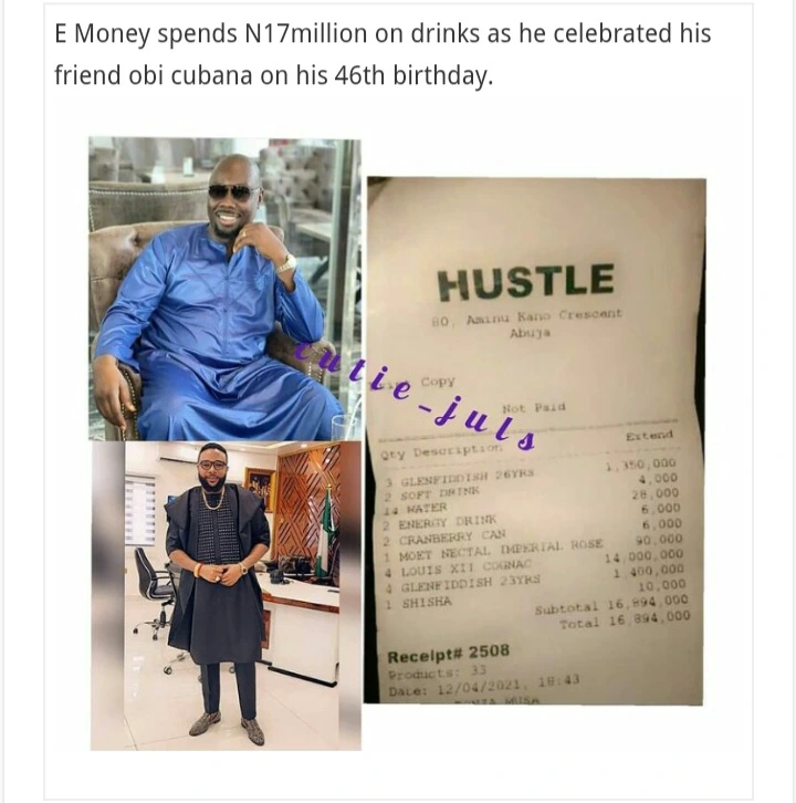 6 Nigerian Celebrities That Showed Off The Huge Amount They Spent At A Club In 1 Night