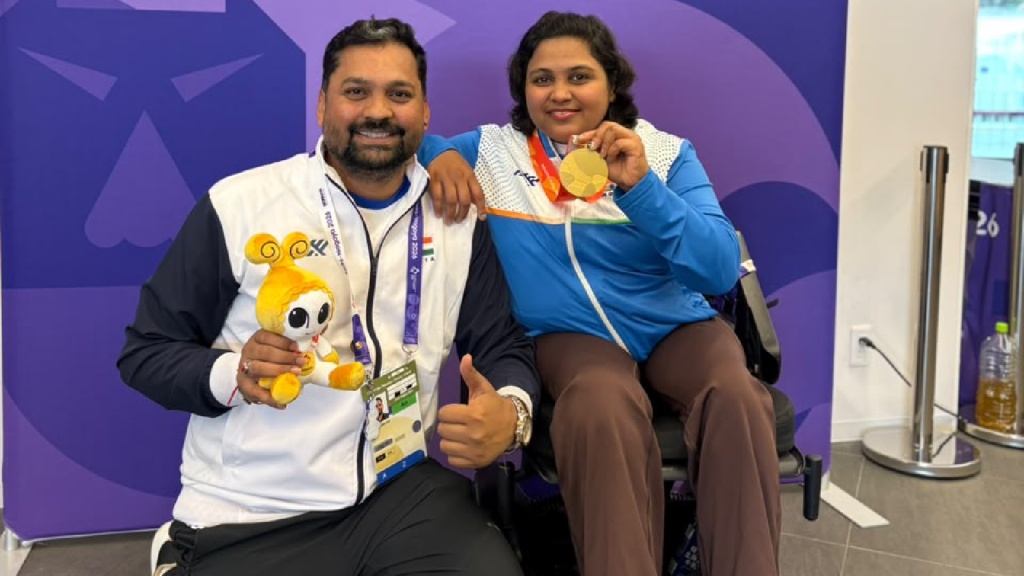 Mona Agarwal with national coach Jeevan Rai. (Special arrangement)