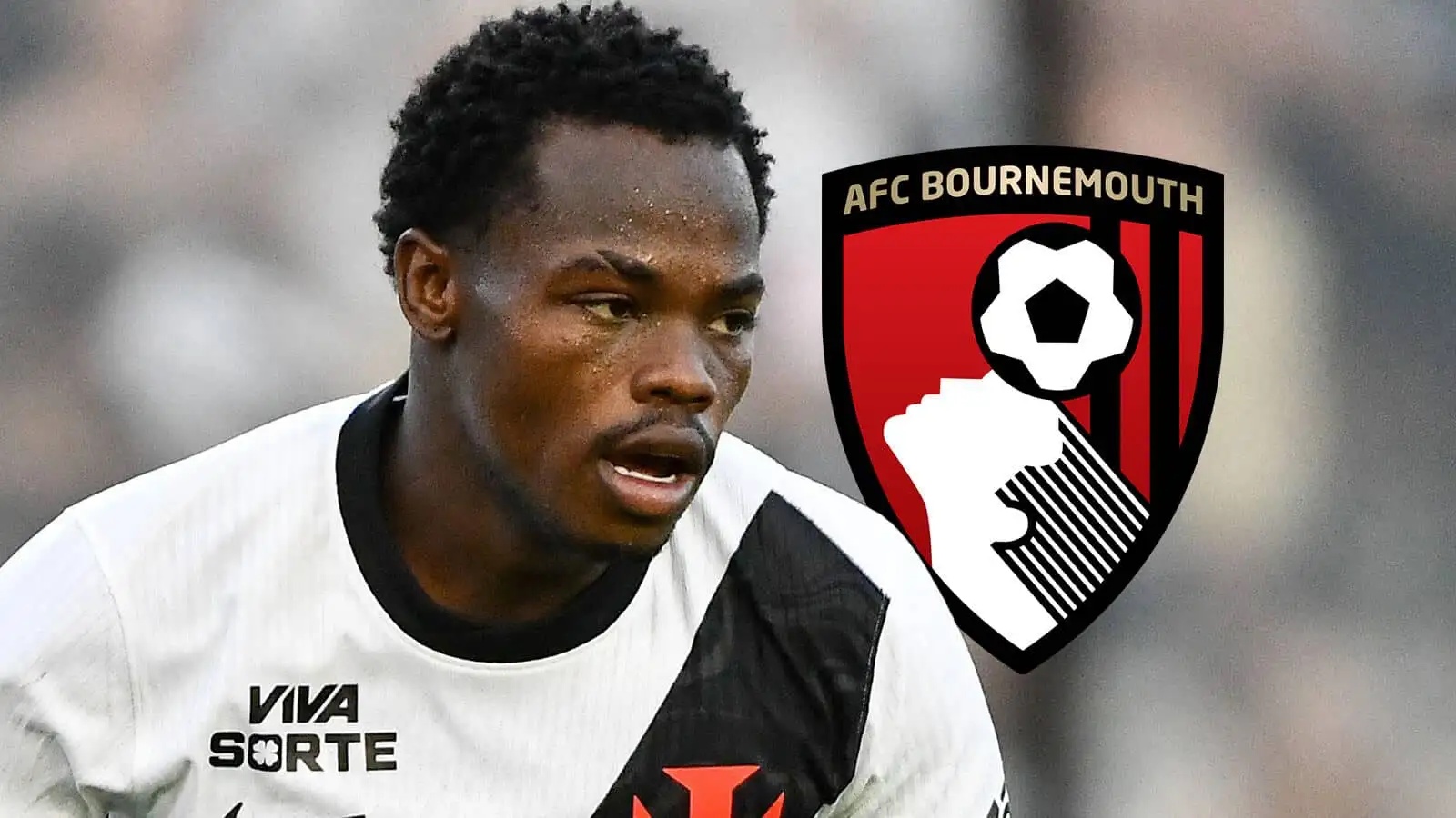 Vasco da Gama winger Andres Gomez, Bournemouth badge