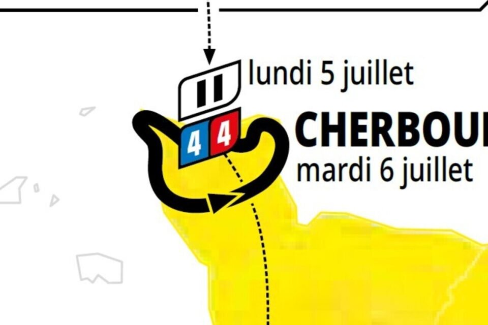 La boucle de l'étape du Tour de France 2027 dans le Cotentin, le mardi 6 juillet.