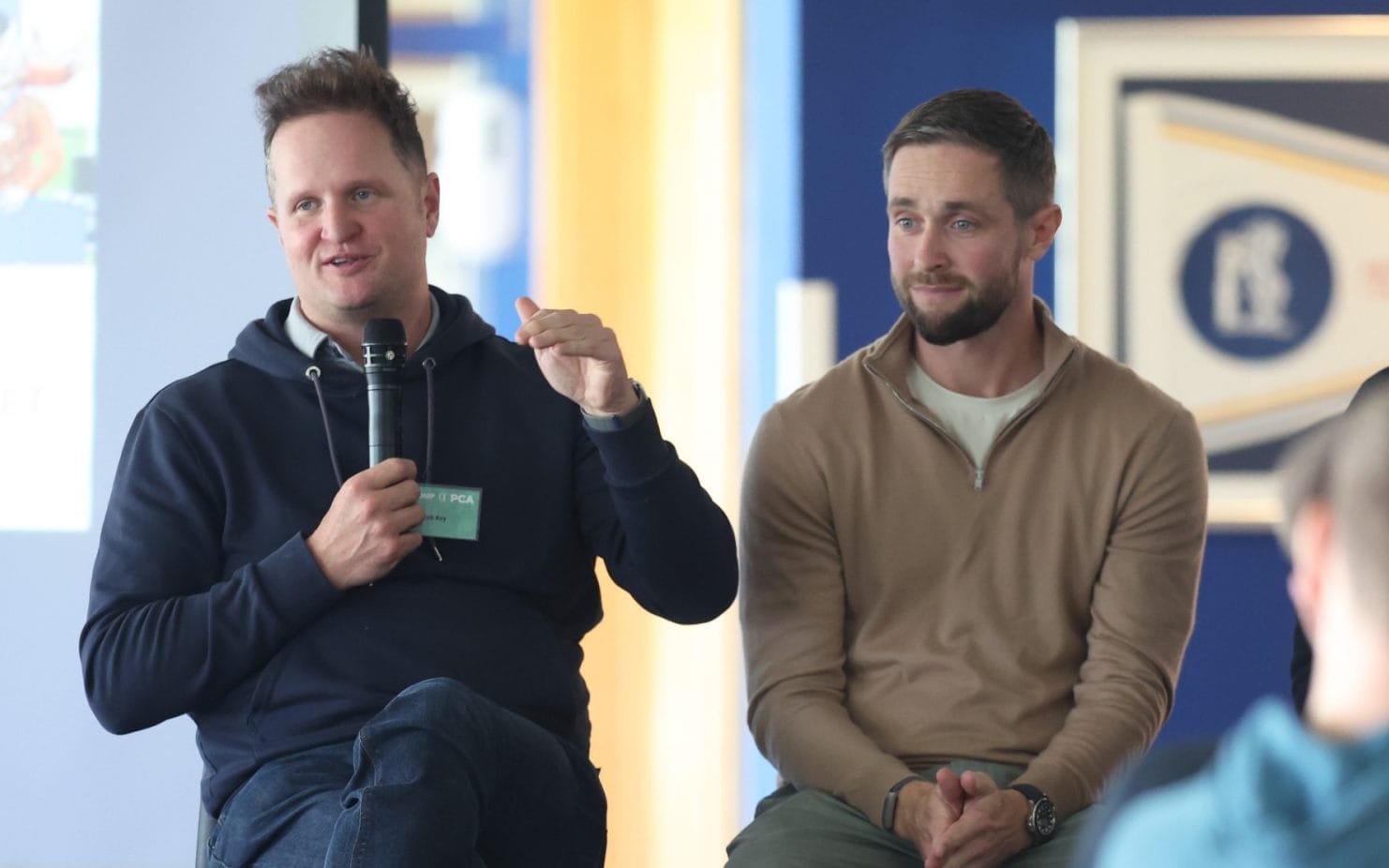 Pictured with Rob Key in 2024, Woakes played his final Test match for England in August 2025