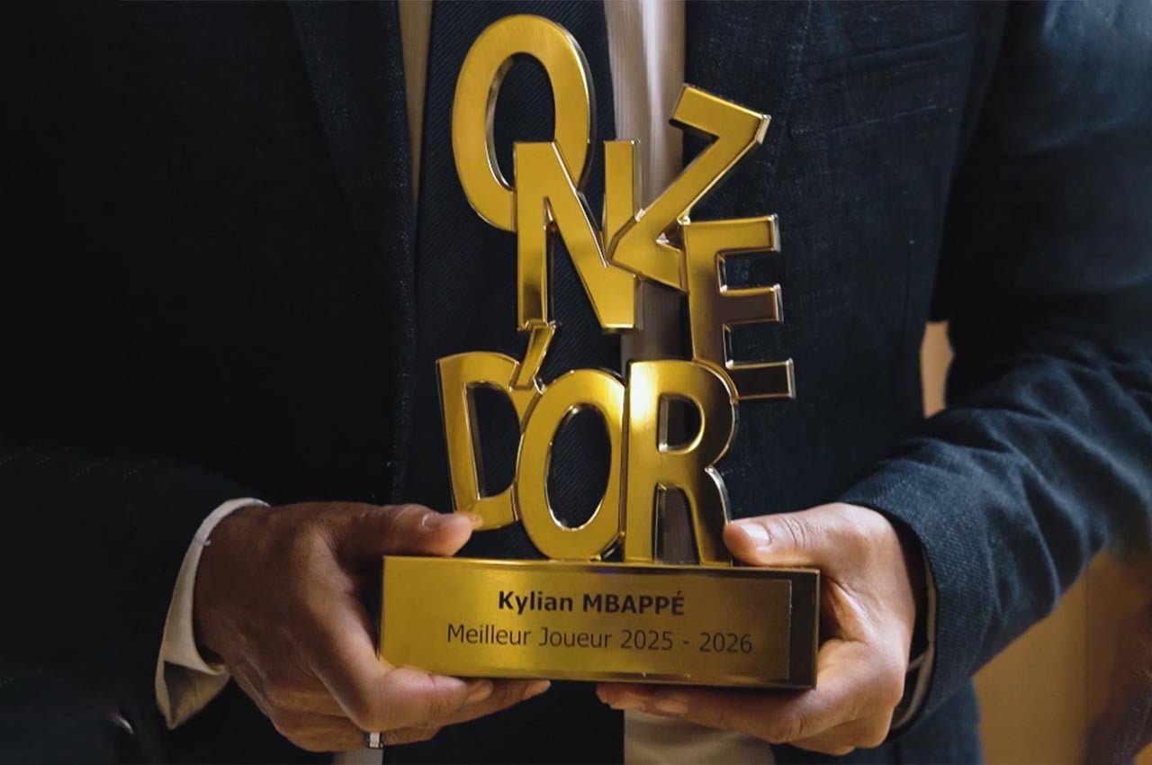 Kylian Mbappé é o grande vencedor do Onze d'Or 2026. - Reprodução de vídeo