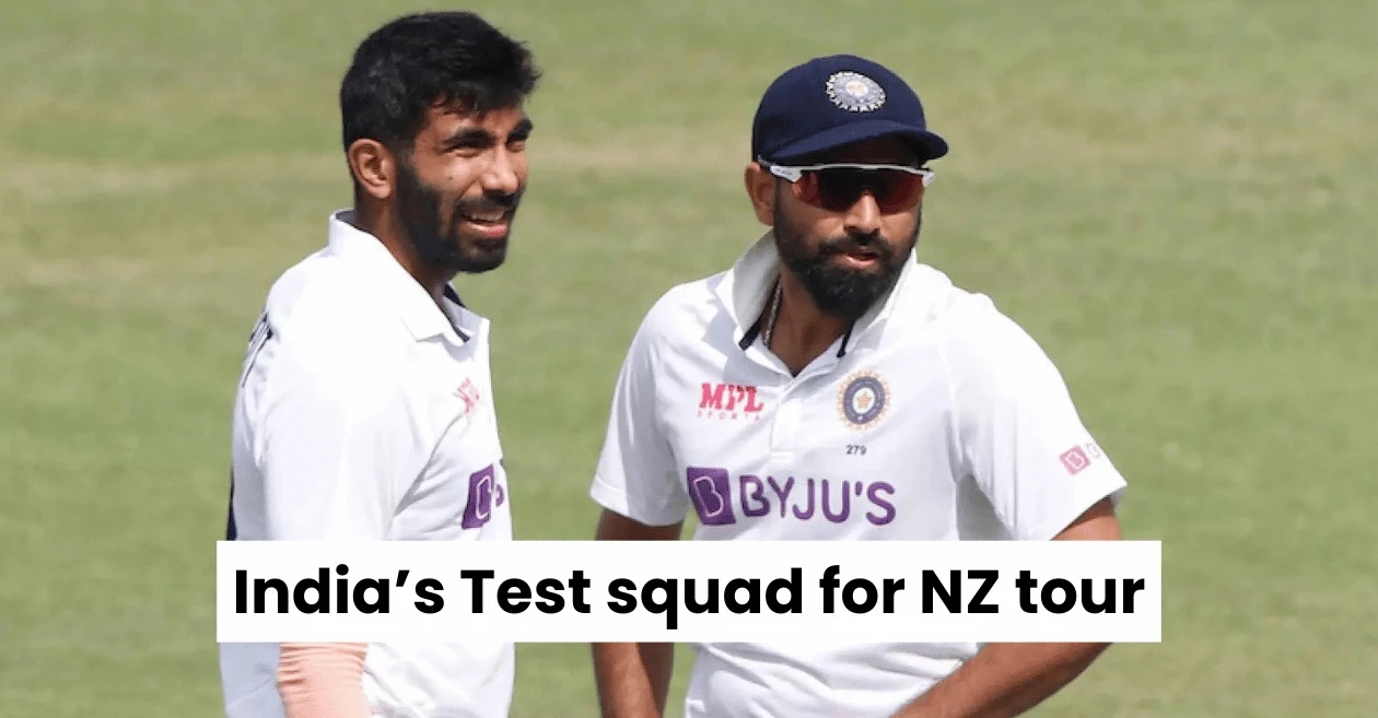 Star pacer returns as BCCI names India’s Test squad for the New Zealand tour