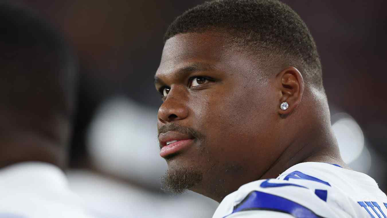 Quinnen Williams #92 of the Dallas Cowboys