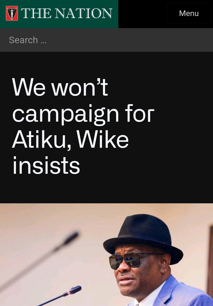 Today's Headlines: APC Lawmaker Defects To PDP In Adamawa, We Won’t Campaign For Atiku–Wike Insists