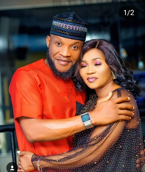 See Lovely Photos Of Popular Yoruba Actress Yewande Adekoya, Her Husband And Two Cute Children