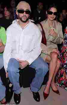 Her latest sighting comes weeks after she enjoyed a romantic getaway to Puerto Ricco with her on-again boyfriend Bad Bunny; the pair are pictured last September at Milan Fashion Week