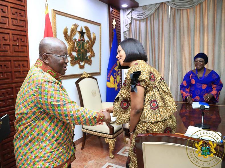 President Nana Addo Dankwa Akufo-Addo with EC boss Jean Mensa