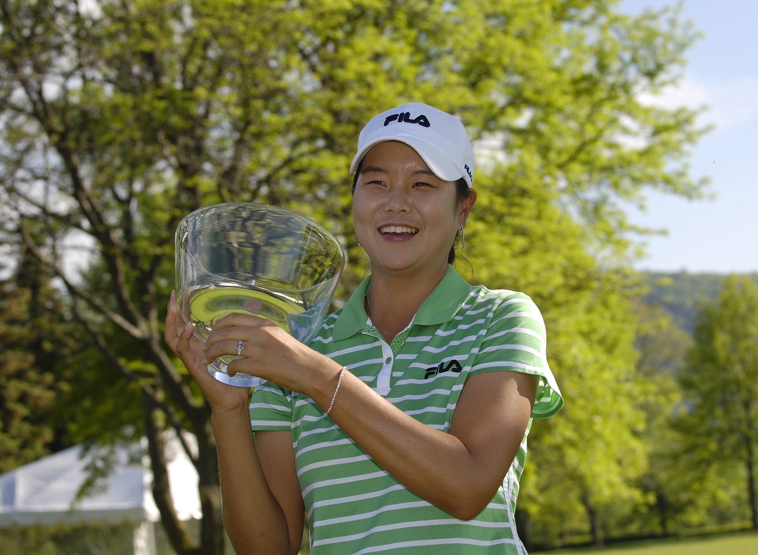 Hee-Won Han winner of the 2006 Corning Classic at the Corning Country Club in Corning, NY on Sunday, May 28, 2006. (Photo by S. Levin/Getty Images)