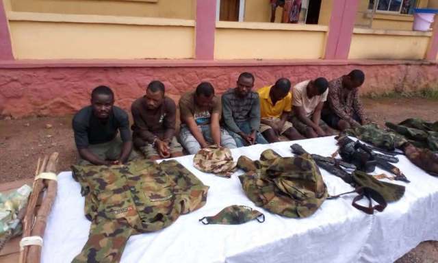 Ogun Police CP parades 6 robbers operating in military uniform