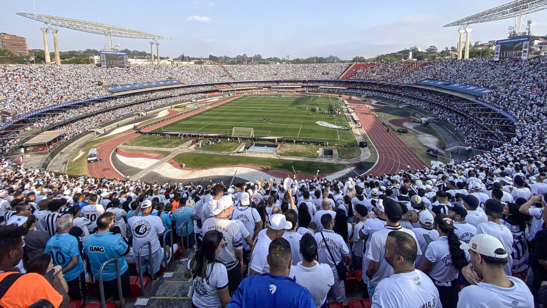 Torcida em jogo no Morumbis - Foto: Santos FC.