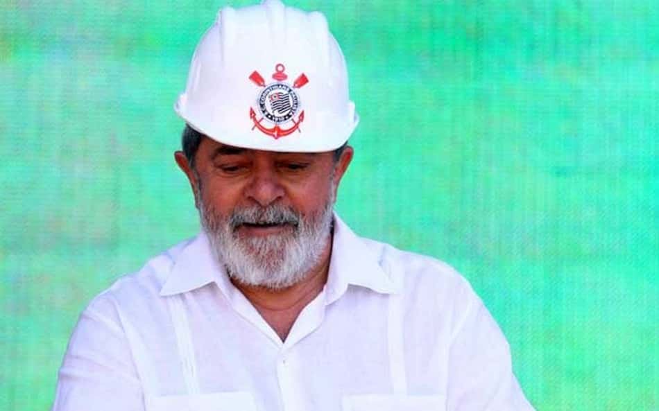 Lula no estadio do Corinthians