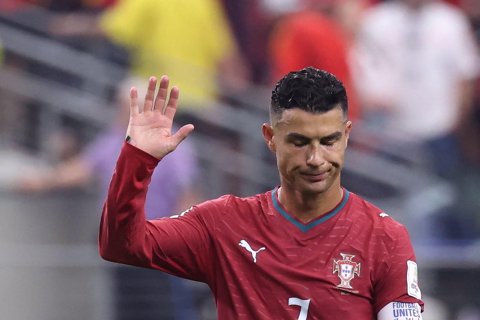 Cristiano Ronaldo's 30-day suspension following the incident will be served in a period during which there are no international matches. Photograph: Thomas Coex/AFP via Getty Images