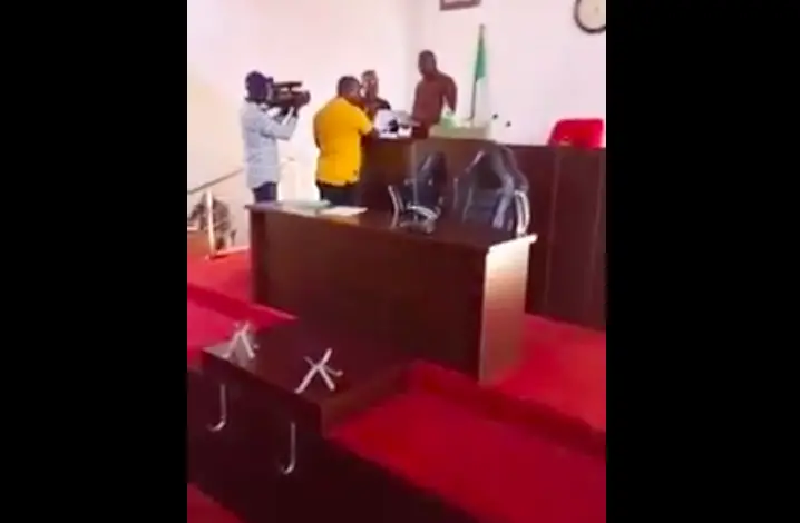 plateau lawmakers fight over mace