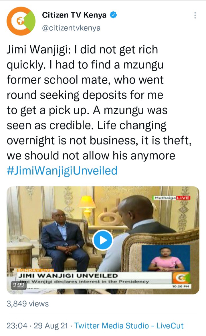 ‘I Started As A Garbage Collector’- Mixed Reactions After Politician’s Son Jimmy Wanjigi Revealed How He Made His Billions ‘I Started As A Garbage Collector’- Mixed Reactions After Politician’s Son Jimmy Wanjigi Revealed How He Made His Billions