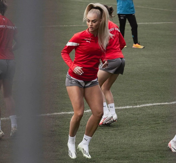 The Swiss forward has one of the biggest online followings of any women's footballer