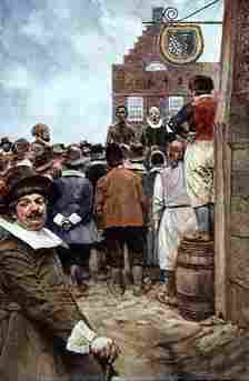 The First Slave Auction at New Amsterdam in 1655, by Howard Pyle