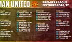 Man United Premier League Fixtures