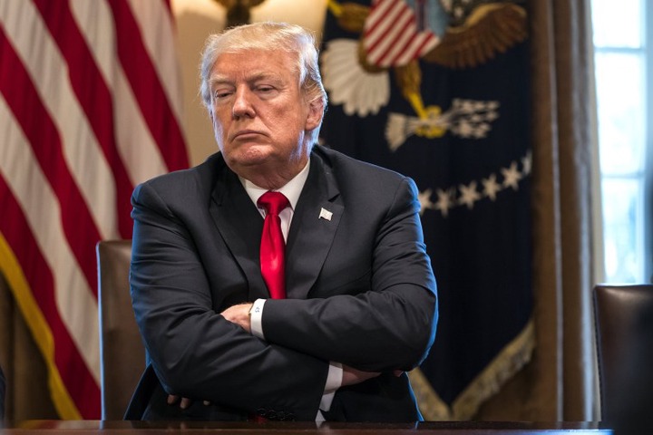 Image: President Trump announces steep tarrifs on imported steel and aluminum