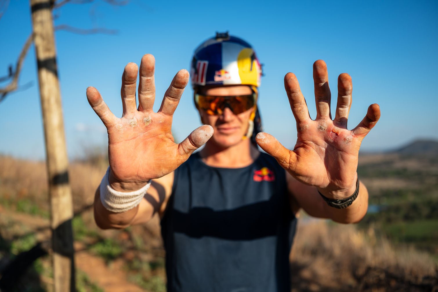Details of Thomas van Tonder during preparation for Red Bull Bridge Bars, on September 15, 2026. Picture: Mpumelelo Macu / Red Bull Content Pool