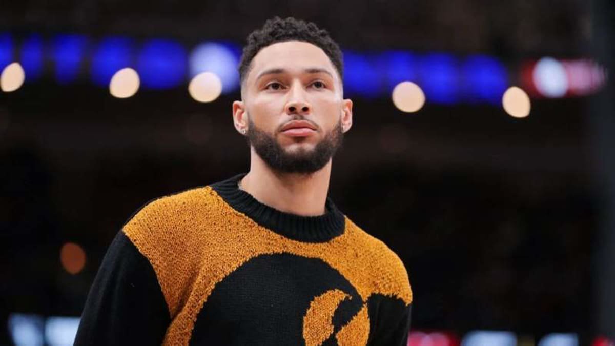 CHICAGO, IL – FEBRUARY 24: Brooklyn Nets Guard Ben Simmons 10 looks on during a NBA, Basketball Herren, USA game between the Brooklyn Nets and the Chicago Bulls on February 24, 2023 at the United Center in Chicago, IL. Photo by Melissa Tamez/Icon Sportswire NBA: FEB 24 Nets at Bulls Icon23022405 ©Credits: Imago