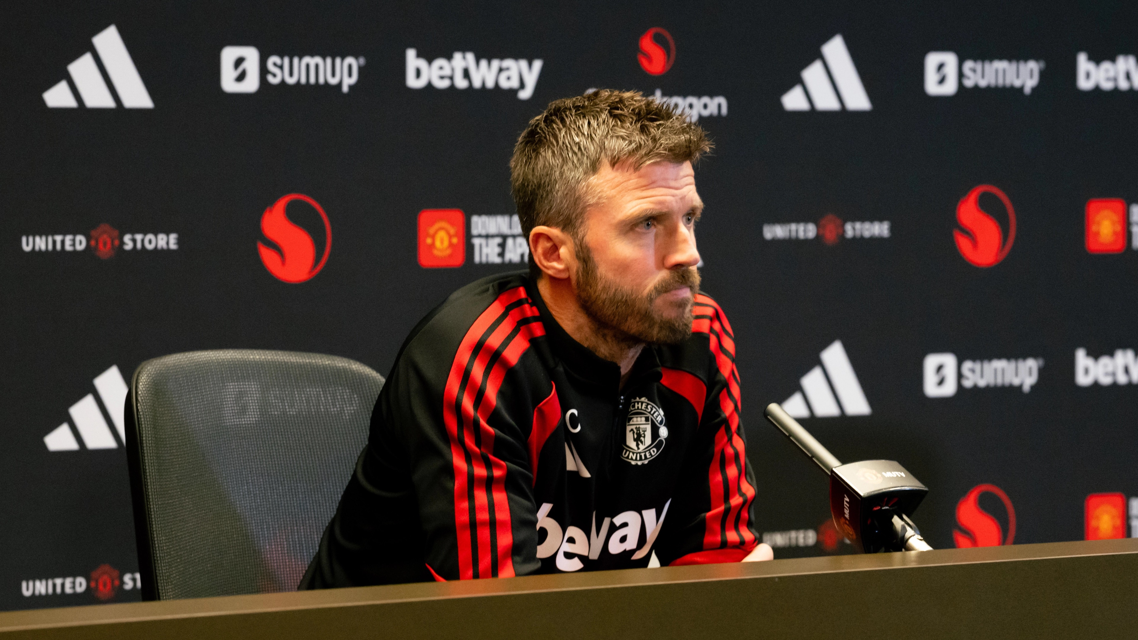Every word of Michael Carrick's emotional five-minute speech in Man Utd press conference