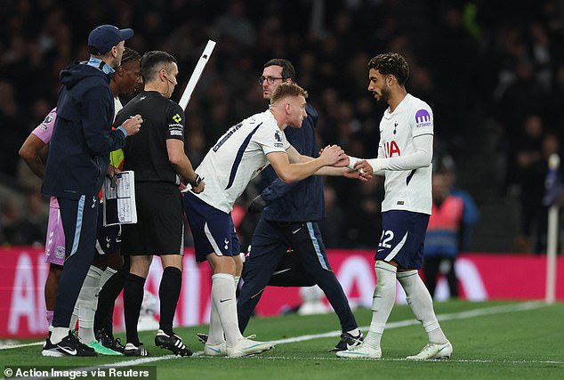 Tottenham fans gave Kulusevski a rapturous ovation when he came on in the closing stages of their 3-1 victory over Coventry