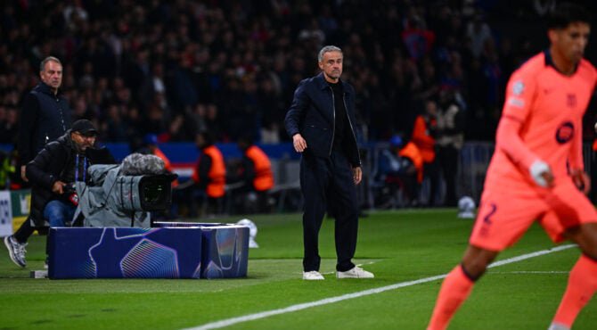 Luis ENRIQUE Sandra Ruhaut – Photo by Icon Sport