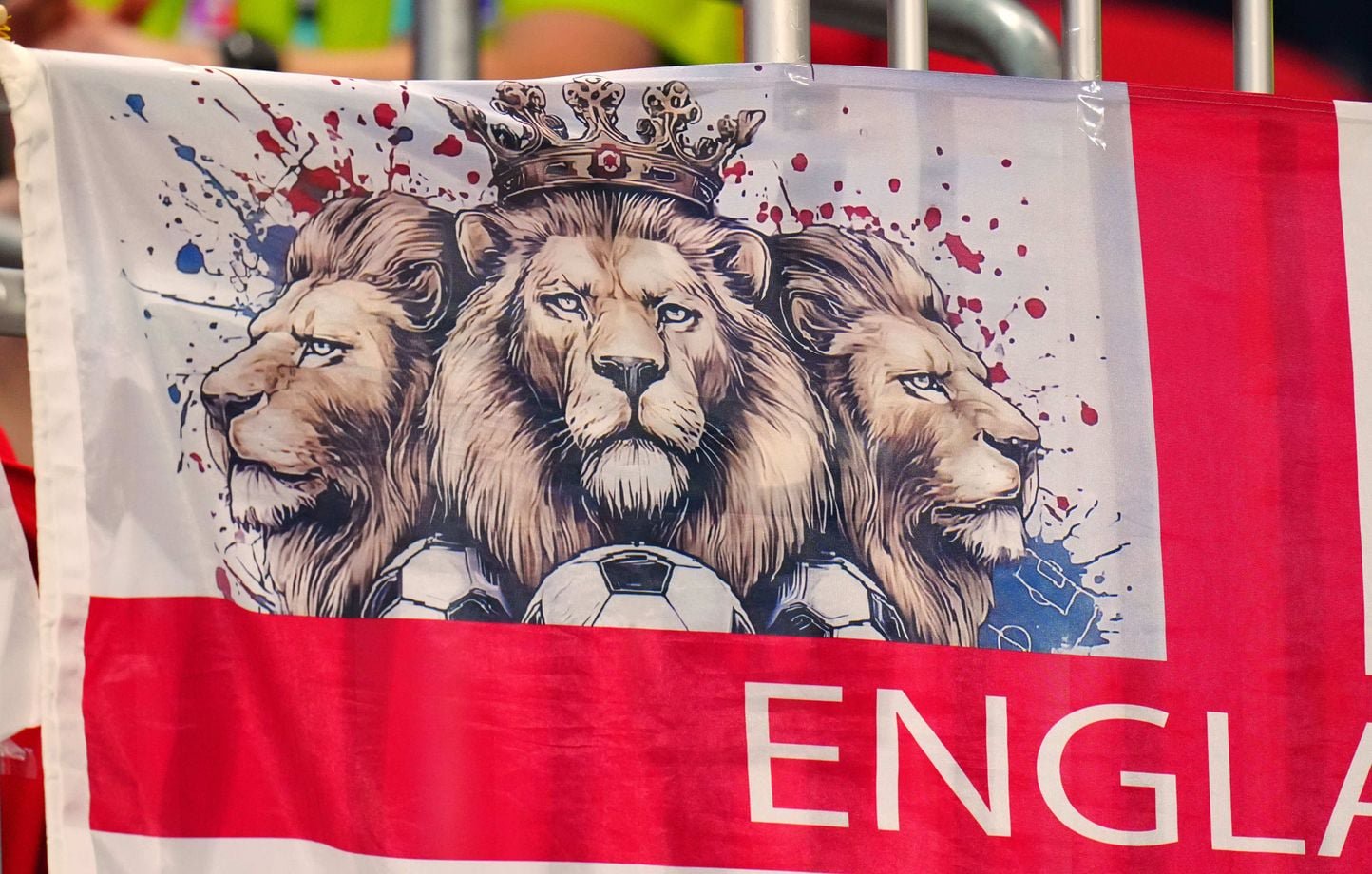 Un drapeau des Three Lions lors de la Coupe du monde de foot, cet été aux Etats-Unis.